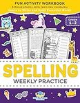 Spelling Weekly Practice for 1st 2nd Grade: Learn to Write and Spell Essential Words Ages 6-8 | Kindergarten Workbook, 1st Grade Workbook and 2nd ... ... + Worksheets (Elementary Books for Kids)