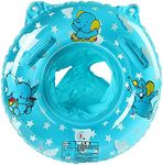 Baby Pool Float, Baby Swimming Float Ring Inflatable with Safety Seat for 6-36 Months Toddler Kids, Baby Floaties for Infants Bath or Swim Training Aid (Blue)