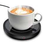 Coffee Mug Warmer for Desk Smart Cup Warmer 4hrs Auto Shut Off, Mug Warmer Electric Heated Coaster Up to 176°F/80℃ with 3 Temp Settings Heating Coffee, Tea, Milk, Candle for Office Home