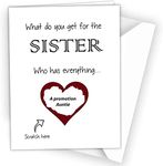 Promoted to Auntie Surprise Scratch Reveal Card, You're Going to be an Auntie Hidden Message Pregnancy Announcement Card for Sister