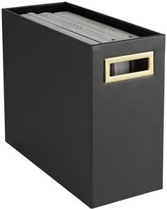 BLU MONACO Magazine Basket: Grey Leather Bathroom Holder – Stylish Modern Rack and Newspaper Stand, Decorative Floor-Mounted Organizer for Elegant Bathroom Storage.