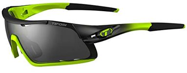 TIFOSI Unisex Adult Davos Interchangeable Lens Sunglasses - Race Neon, One Size