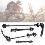 Lyfengdeam Bike Quick Releases Set, Bike Axle, Bicycle Axles Rear Axle Front Axle Set for Road Bike, Road Bike Quick Release Skewer Set, Mountain Bike - 1 Pair