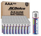 ACDelco AAA Super Alkaline Batteries in Recloseable Package, 100 Count