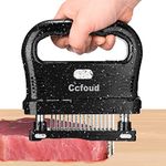 Ccfoud Meat Tenderizer Large, 48 Stainless Steel Ultra Sharp Needle Blade Tenderizer for Tenderizing Steak,Beef with Cleaning Brush,Durable Baking Kitchen Accessories,Easy to Use & Clean