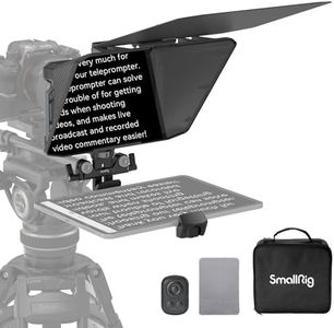 SMALLRIG Teleprompter for iPad Tablet up to 11 inch, NOT for Smartphone, SmallGoGo APP Supports PDF Picture Word TXT, Must Work with 15mm LWS Baseplate for Mirrorless DSLR Camcorder - 3646