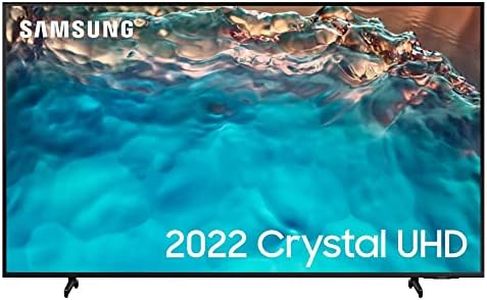Samsung 43 Inch BU8000 UHD Crystal 4K Smart TV (2022) - Airslim Design With Alexa & Smart TV Streaming Built In, Object Tracking Sound, Contrast Enhancer, Boundless Screen & Adjustable Stand
