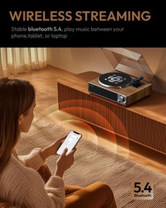 Qlearsoul ONE-Q Vinyl Record Player – Turntable with Modern Design