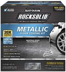 Rust-Oleum 299743 RockSolid Metallic Garage Floor Coating Kit, Gunmetal