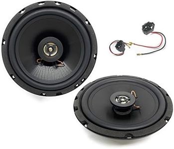 Sound-way 2-Way 6.5" car Speakers with adapters Cables Compatible with Multi Brands Cars