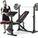OPPSDECOR Weight Bench Set with Bar