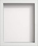 Radcliffe White Wooden Deep 3D Box Frame A4, White Backing Board * Choice of Sizes* Fitted with Real Glass