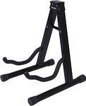 KEPLIN Foldable Guitar Stand A Frame - Universal Floor Stand for all Guitars, Acoustic, Electric and Base, Portable and Great for Travel, Black