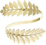 RechicGu Leaf Tree Bracelet Upper Arm Cuff Armlet Bangle Bracelet Armband Greek Roman Laurel Christmas Tree Leaf Festival Bridal, Polycarbonate