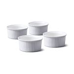 WM Bartleet & Sons 1750 TSET41 Set of 4 Traditional Porcelain Ramekins 7.5cm Diameter– White