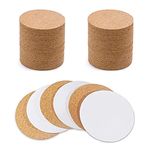 Cork Coaster Self-Adhesive Round Cork Pieces, 30 Pack Self-Adhesive Cork Round Cork Backing Sheets for Wall Decoration, Party Supplies Coasters and DIY Crafts tion, Party Supplies Coasters and DIY Crafts