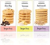 Farmhouse Biscuits Sugar Free Cookies Exclusive Giftset - (Chocolate Chip, Viennese Shorties, Oat Crunch) 150g x (Pack of 3)