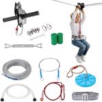 VEVOR Zipline Kit, 160 ft Zip Line 