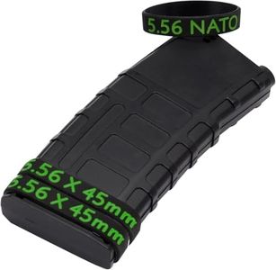 Ideagle 5.56 Magazine Marking Bands,10 Pack 556 NATO Mag Bands 5.56×45mm Black and Green