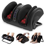 Snailax Foot Massager with Heat, Shiatsu Foot Massager Machine, Kneading Rolling Feet and Leg Massager for Calf, Ankle, Leg, Gifts for Men Women Mom Dad