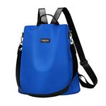 Backpack Purse for Women Anti Theft Backpack Waterproof Travel Crossbody Bag College Bookbag for Teen Girls Fashion Convertible Backpacks, Klein Blue