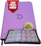 TopDeck 500 Card Binder Pro, Purple, Leather, Nostalgic Elegance