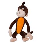 Camela Cute Hanging Jaggu Monkey Soft Toy for Boy/Girls/Kids | Stuffed Plush Animal Set of 1| - 42 cm x 30 cm Color (Brown)