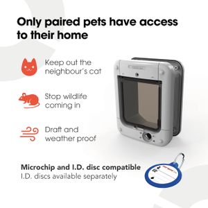 Cat Mate Microchip Cat Flap – White Pet Door
