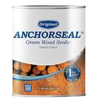 ANCHORSEAL Classic Log & Lumber End Sealer - Water Based Wax Emulsion, Prevents up to 90% of End Checking on Cut Ends of Hardwood & Softwood … (1 Gallon)