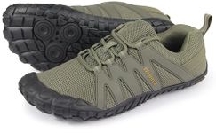 Weweya Barefoot Trail Running Shoes Men Minimalist Five Fingers Sneakers Size 13 Army Green