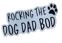 Rocking the Dog Dad Bod Sticker