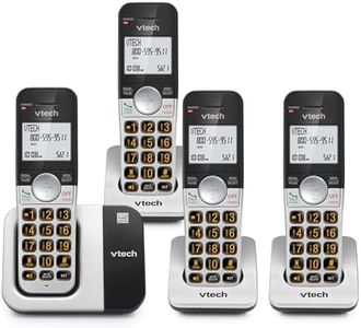 VTech VG231-4 Cordless Phone 4-Handset with Large Display and Big Buttons, DECT 6.0 with Caller ID/Call Waiting, Full Duplex Speakerphone, ECO Mode, Last 10 Number Redial, Easy to Use