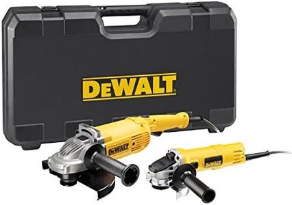 DEWALT DWE494TWIN-QS, Duo de Amoladoras Angulares , DWE494 Cuchilla Ø230mm, Pot. 2200W y Veloc. en vac. 6600rpm, DWE4157 Cuchilla Ø125 mm, Pot. 900W y Veloc. en vac.11800rpm, Maletín de transporte