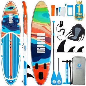 Niphean Tabla de Paddle Surf Hinchable con Accesorios Sup, Cubierta de EVA Antideslizante, Tabla de Paddle Surf de 320cm para Adultos y Jóvenes de Todos los Niveles de Habilidad