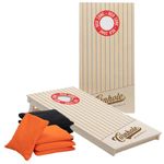Cornhole Set – 120 x 60 cm – Wicked Wood – Vintage Sport Design – UV Print Directly on Wood (100%) – Official ACL Recommendation – Includes 2 x 4 Bags – For Indoor & Outdoor Use