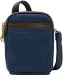 Travelon Unisex Adults Anti-theft Courier Mini Crossbody Cross Body Bag, Navy, 4.5 X 6.5 X 1.75 US