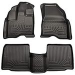 Husky Liners Custom Fit WeatherBeater Front and Second Seat Floor Liner for Select Ford Explorer Models (Black)