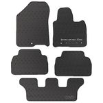 Carsio Tailored Rubber Car Floor Mats For Hyundai Santa Fe 2018+ Onwards 30cm