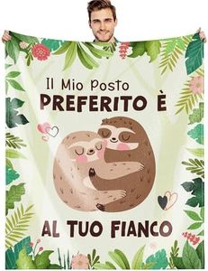 G-dake Regali di Coppia, Idee Regalo Fidanzato Fidanzata, Regalo di San Valentino Anniversario compleanno Natale per Lui e Lei Moglie e Marito ragazza ragazzo, Ti Amo Coperta soffice 130x150cm