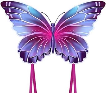 Butterfly Kite for Kids & Adults, Easy to Fly Gorgeous Kite with Long Tail Includes Kite String and Bag