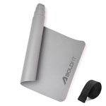 Boldfit Yoga Mats For Women Yoga Mat For Men Exercise Mat For Home Gym Mat Anti Slip YogaMate 5mm Workout Mat YogaMat For Kids Yoga Mate Gym Mats - Grey