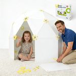 Kraftzoo Fort Building Kit for Kids (59″ x 47″), 386 PCS Large STEM Engineering Castle Construction Set, Creative Parent-Child Cooperative Indoor & Outdoor Building Toy for Boys & Girls Ages 5+