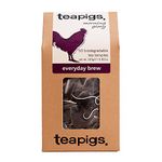 Teapigs Everyday Brew Tea Bags Made with Whole Leaves (1 Pack of 50 Teabags) Loose Leaf Quality English Breakfast Tea|Malty and Robust Black Tea