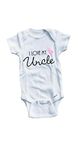 Baby Tee Time Girls' I love my Uncle One piece 3-6 Months White