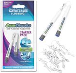 GumChucks Flossers Dental Floss - Floss for Braces - Flossers Threaders Tool - Brace Floss Picks - Gum Flossing Picks - Dental Flossers for Teeth (Adult Starter Pack)