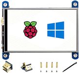 4 inch HDMI LCD IPS Display 800x480 Resolution Resistive Touch Screen HDMI Interface for Raspberry Pi 4B/3B+/3B/2B/B+/A+/Zero W,Support Raspbian/Ubuntu/Kali/Retropie