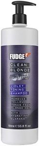 Fudge Clean Blonde Violet Toning Shampoo for Unisex, 0.19 Pound