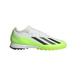 adidas Unisex-Adult X Crazyfast.3 Turf, White/Black/Lucid Lemon, 9