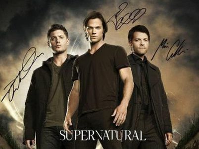 Jensen Jared Misha Cast Supernatural Signed Autographed Photo Poster Memorabilia A4 210x297mm