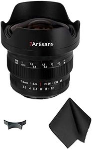 7artisans 7.5mm f3.5 ii Full Frame Lens Compatible with Canon EF Mount, ✰Canadian Authorized reseller with Canadian Warranty✰, Compatible with Canon EF Mount Cameras 1D, 5D, 6D, Rebel